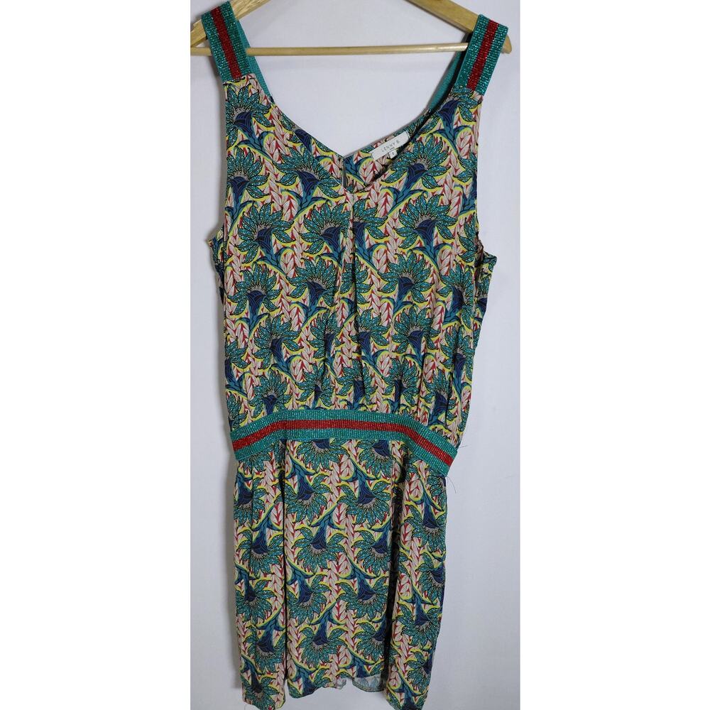 IP9 LENNY B.  Floral Viscose Dress Sleeveless V-Neck Knee Length Women Size 3